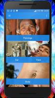 Tattoos Piercings FREE APPS Affiche