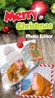 Merry Christmas Photo Stickers Editor Affiche