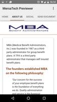 MBA BENEFIT ADMINISTRATORS screenshot 1