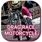 Drag bike racing motorcycle ikona