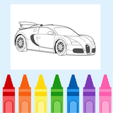 Coloring Racing Car icon