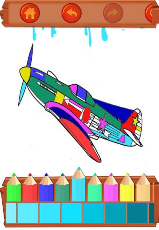 Mewarnai Gambar Pesawat Jet - Mewarnai Gambar
