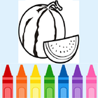 Frutas para colorear icono