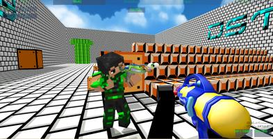 Paintball Fun 3D Pixel Affiche