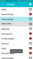 برنامه‌نما یادگیری زبان چکی عکس از صفحه