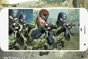 Metal Peace Walker Gear Solid Mission पोस्टर