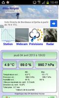 Météo Mérignac Affiche