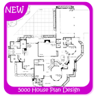 5000 Дизайн плана дома иконка