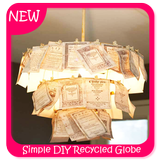 Lampe Globe recyclée simple bricolage icône