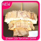 Simple DIY Recycled Globe Lamp ไอคอน