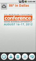 CSI Meridian Customer Conf โปสเตอร์