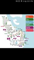 Rio de Janeiro Metro Map पोस्टर