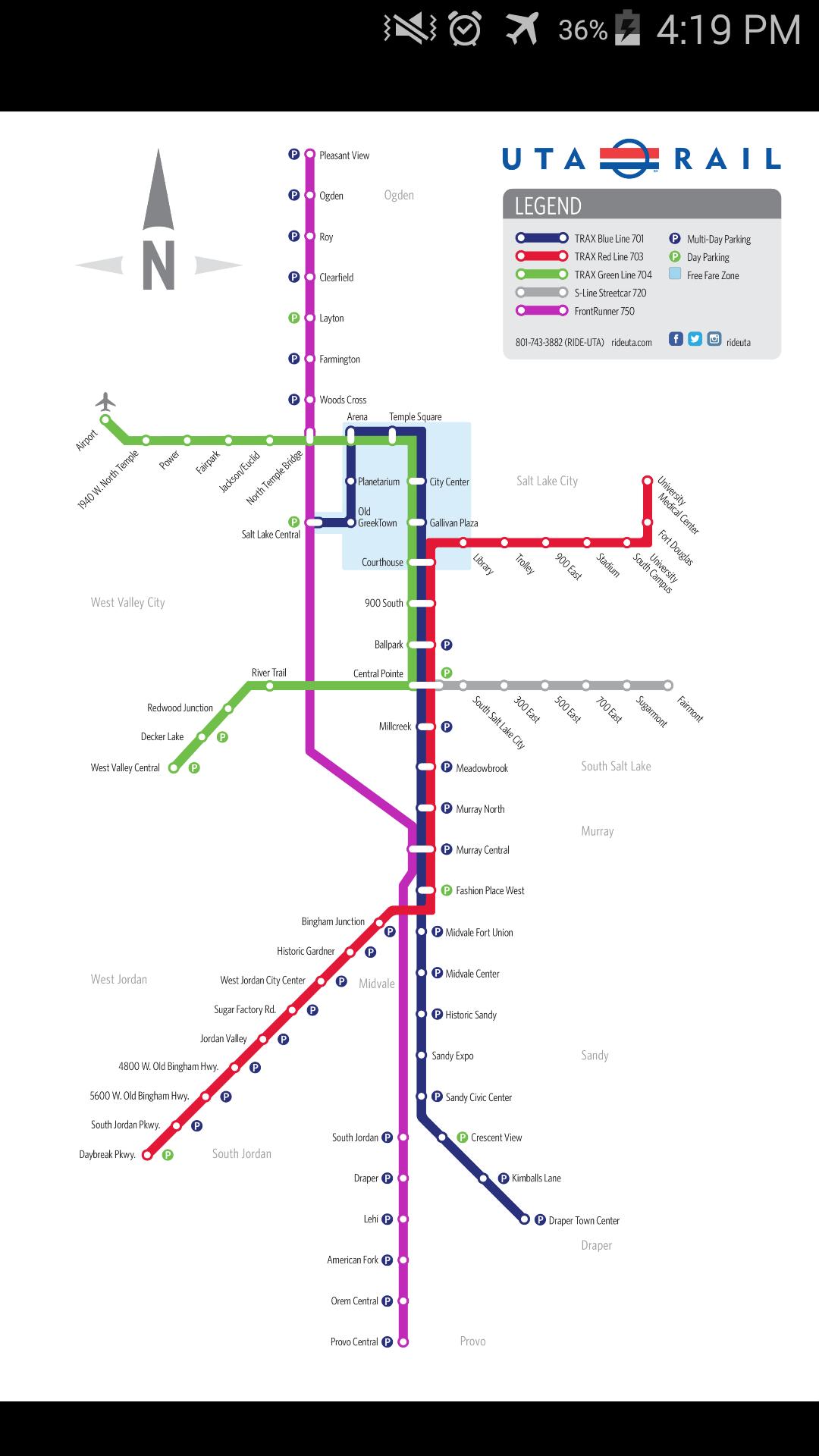Download Salt Lake City Light Rail Map for Android - APK Download