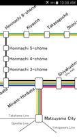 Matsuyama Tram Map imagem de tela 1