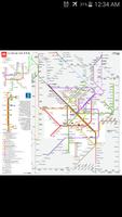 Milan Metro & Rail Map Affiche