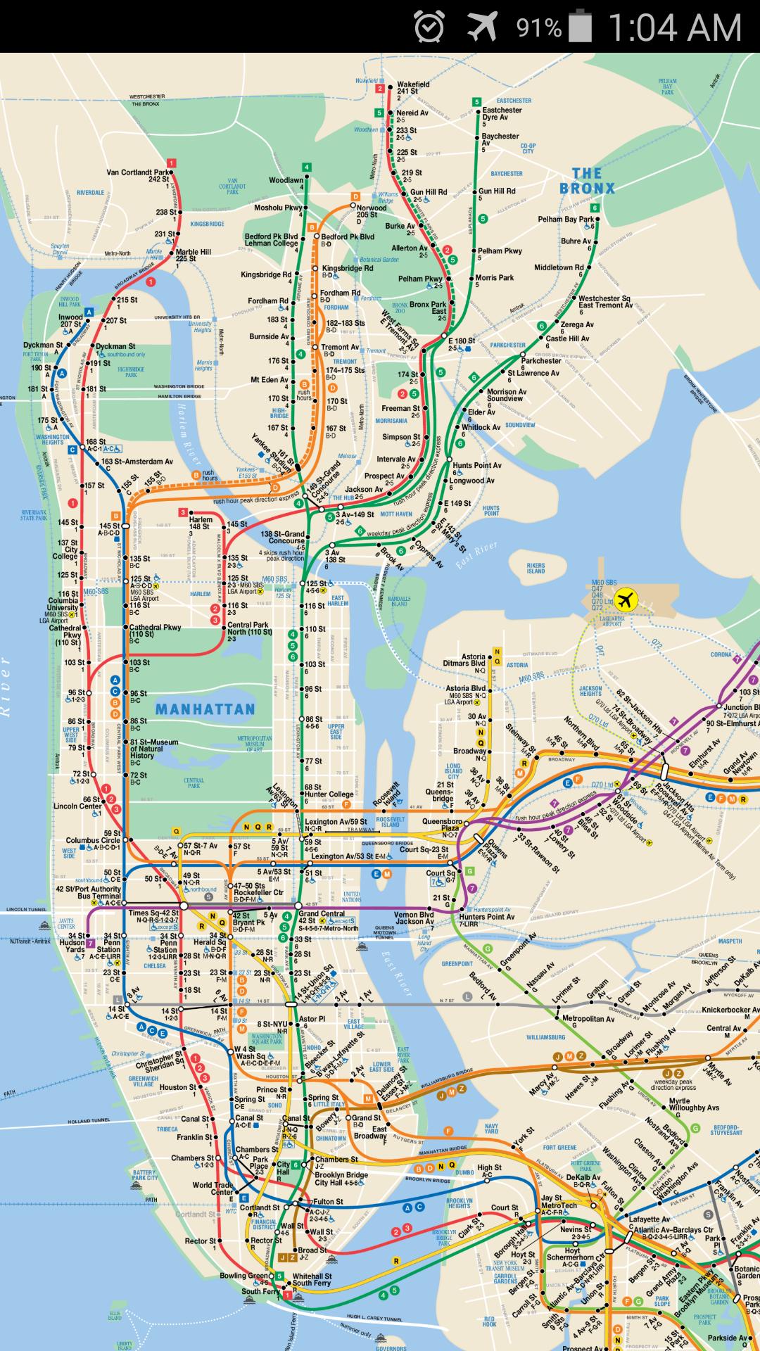 New York City Metro Map For Android Apk Download