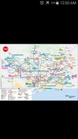 Barcelona Metro & Rail Map โปสเตอร์