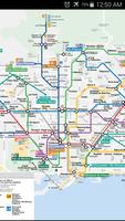 Barcelona Metro & Rail Map syot layar 1