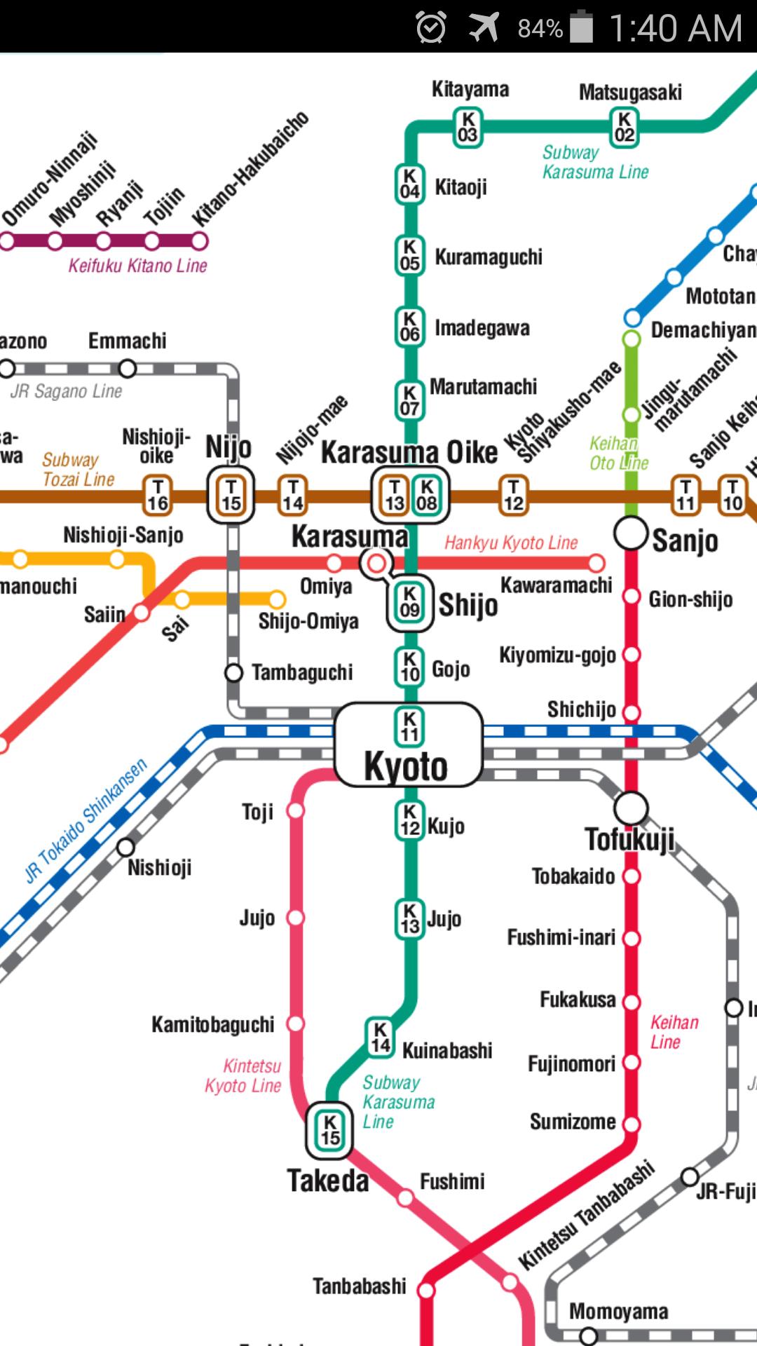 Japan Rail Pass Map And Metro Maps Kyoto Metro Map Japan | Images and ...