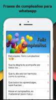 Frases Feliz Cumpleaños para Whatsapp poster