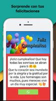برنامه‌نما Frases Feliz Cumpleaños para Whatsapp عکس از صفحه