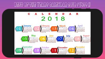 New Calendar 2018 Affiche