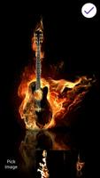 Sound Guitar Fire Plakat