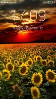 Sunflower Field Lock Screen 截图 3