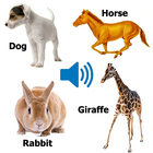 Animal sounds for kids ícone