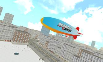 Majestic Zeppelin Flight 3D Affiche
