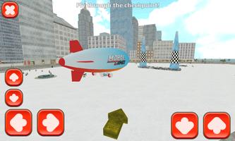 Majestuoso vuelo zepelín 3D captura de pantalla 3
