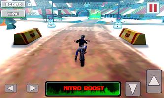 Мотоцикл трюк Snowblower 3D постер