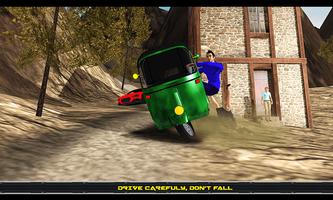 Offroad Tuk Tuk Auto Parking captura de pantalla 1