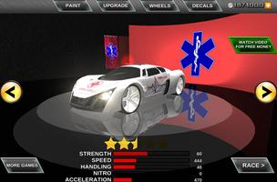 Furieux Ambulance 3D Race capture d'écran 1