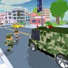 Blocky Army City Rush Racer ícone