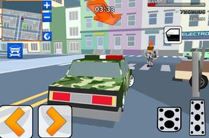 Blocky Army City Rush Racer постер