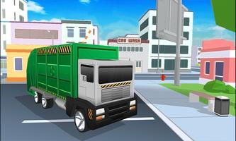 Truck Simulator Garbage Blocky capture d'écran 1