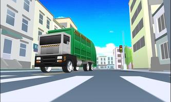 Truck Simulator Garbage Blocky capture d'écran 2