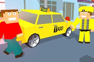 City Bricks vs Craft Taxi SIM screenshot 2