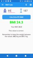 Free BMI Log & Calc ảnh chụp màn hình 2