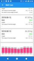 Free BMI Log & Calc ภาพหน้าจอ 3
