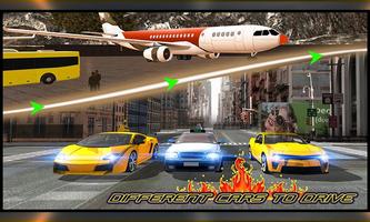 Airport Taxi Airline Passenger Transport Affiche