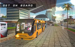 Coach Bus City Driving 2016 الملصق