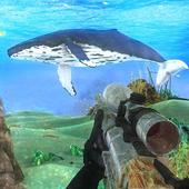 Blue Whale Hunting Challenge Shark Sniper Shooter icon