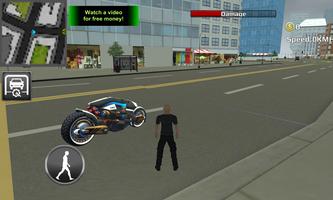 Future New York Motorcycle 3D پوسٹر