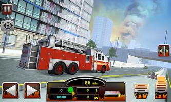 Fire Truck Simulator 2016 Affiche