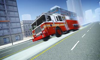Fire Truck Simulator 2016 تصوير الشاشة 1