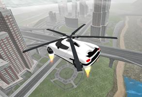 Flying Car Rescue Flight Sim постер