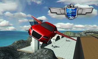 Voar 3D Car Flight Simulator Cartaz