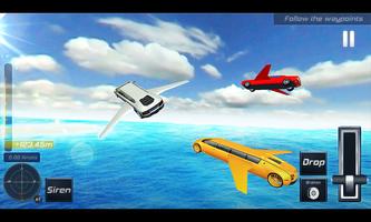 Flying Limo Car Simulator 3D syot layar 1